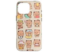 Capybara Lindo Pato Y Cerdo Kawaii Capybaras sobre Beige Carcasa para iPhone 16 Pro MAX