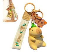 Capybara - Llavero musical súper lindo y creativo de Capibara tocando música, juguete realista de Capibara, llavero de animales, llavero de animales lindos para cumpleaños, coche, mochila, carteras