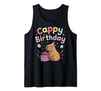 Capybara Lovers Birthday Cappy Happy Birthday Party Camiseta sin Mangas