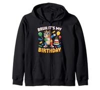 Capybara Master Builder Blocks Bricks Bruh Es mi cumpleaños Sudadera con Capucha