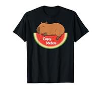 Capybara Melon Rodents Summer Fruits Watermelon Capybara Camiseta