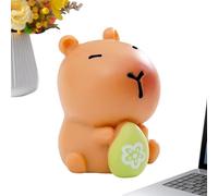 Capybara Mini Figures - Easter Home Decoration - Holiday Figurine Ornament,for Bookcase Windowsill Bookshelf Display Cabinet Dressing Table Nightstand Bedside Study Bedroom Living Room