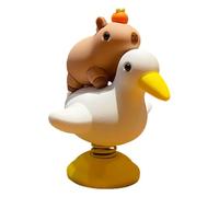 Capybara Mini Sculpture - Cute Desktop Ornament, Small Capybara Figurine for Car, Living Room, Shelf, Bedroom, Office, Nursery Display, Animal Collectible, Tabletop Decoration, Creative Gift Idea