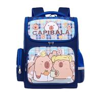 Capybara Mochila - mochila Capybara para niños, de libros, diseño impermeable, para niños, niñas, niños, jardín de infantes, escuela primaria, compras, camping, viajes, azul zafiro, Refer