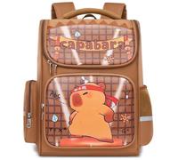 Capybara Mochilas Infantiles, Capybara Mochila Escolar 3D Estampado Mochila Bolsa Cartoon Escolares Lindo Bolsa de Escuela Ligero Bolsas Mochila de Dibujos Animados para Viajar, Acampar, Escolarizar