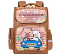 Capybara Mochilas Infantiles, Capybara Mochila Escolar 3D Estampado Mochila Bolsa Cartoon Escolares Lindo Bolsa de Escuela Ligero Bolsas Mochila de Dibujos Animados para Acampar, Viajar, Escolarizar