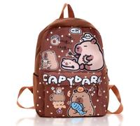 Capybara Mochilas Infantiles, Capybara Mochila Escolar con Estuche Lindo Mochila Preescolar Escolares Guarderia Bolsa de Escuela Primaria Cartoon Backpack para Kids Escolarizar, Viajar, Acampar