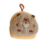 Capybara Monedero Charm, Capybara Plush Wallet, Cordelaufaufbewahrung, kleine Geldbörse, süßer, lustiger Anhänger - Tierische Plüschtasche, tragbare weiche Geldbörse für Weihnachten, Geburtstag, a