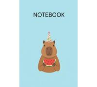 Capybara Notebook: Cute Aesthetic Journal: 120 Pages Lined Paper, Wide Ruled Composition Book for Writing, School, and Note Taking