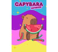 Capybara notebook: Cute empty lined paper journal for Kids, Girls, Boys, Students, College; For Kindergarten and School writing; It's a perfect gift for any occasion.