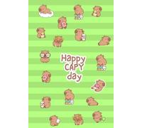 Capybara Notebook Lined Journal with Cute Green Cover Funny Animal Notebook for School, Work & Daily Notes: Cute Capybara Design Perfect for Students, Office, Journaling & Gift Ideas