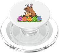 Capybara Pascua Conejito Pintura Huevos Divertidos para niños pequeños PopSockets PopGrip para MagSafe