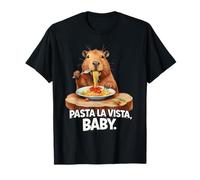 Capybara Pasta La Vista Baby Chill Vibes Funny Anima Camiseta