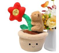Capybara - Peluche con forma de figura acogedora, cojín y macetero, para adultos, Pascua, de graduación, cumpleaños, para niñas y niños