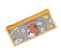 Capybara Pencil Case Case - Estuche de papelería con cremallera, bolsa de bolígrafo transparente | Estuche de papelería portátil bonita, organizador de lápiz de ancha, soporte portátil para el