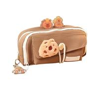 Capybara Pencil Case, Student Cartoon Pen Pouch, Cute Animal Pencil Case with Compartments, Wide Opening Mouth Ballpen Bag, Fun and Functional Design, 23x13.5cm/9.06x5.31 Inches