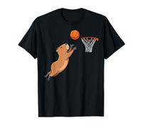 Capybara Playing Sports Wild Animal Rodents Basketball Camiseta