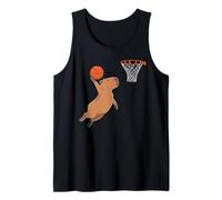 Capybara Playing Sports Wild Animal Rodents Basketball Camiseta sin Mangas