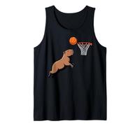 Capybara Playing Sports Wild Animal Rodents Basketball Camiseta sin Mangas