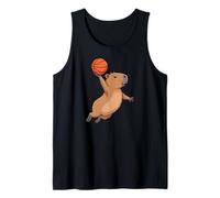 Capybara Playing Sports Wild Animal Rodents Basketball Camiseta sin Mangas