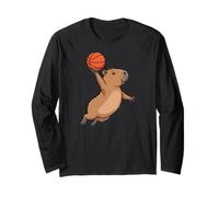 Capybara Playing Sports Wild Animal Rodents Basketball Manga Larga
