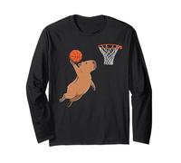 Capybara Playing Sports Wild Animal Rodents Basketball Manga Larga