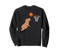 Capybara Playing Sports Wild Animal Rodents Basketball Sudadera