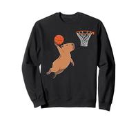 Capybara Playing Sports Wild Animal Rodents Basketball Sudadera