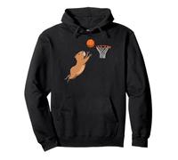 Capybara Playing Sports Wild Animal Rodents Basketball Sudadera con Capucha