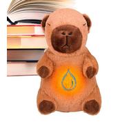 Capybara Plush, Breathing Stuffed Animal Toy, 11.02 x 6.89 Inches Soft Soothing Pillow Doll with Music Light, Stress Relief Comfort, Cuddly Plush for Kids, Adults, Sleep Aid and Decorative Gift Use