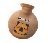 Capybara Plush Hot Water Bottle, Cute Cartoon Hot Water Bag with 700ml Capacity, Soft Water Bottle Sleeve for Relaxation, Traveling, and Sleeping, Ideal for Indoor and Outdoor Warmth