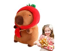 Capybara Plush: Juguete De Suave Con Tema De Vegetales, Linda Muñeca De Felpa Con Sombrero Y Bolso Desmontable, Adorable Juguete De Almohada De 28 Cm Para Niños Y Adultos, Acento Decorativo Ac