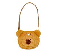 Capybara Plush Purse, Cartoon Capybara Stuffed Animal Change Purse, Adjustable Plush Bag, Animal Shaped Wallet for Keys, Phone, Coins, Change & Cards, Usage for Cute Storage