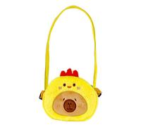 Capybara Plush Purse, Cartoon Capybara Stuffed Animal Change Purse, Adjustable Plush Bag, Animal Shaped Wallet for Keys, Phone, Coins, Change & Cards, Usage for Cute Storage