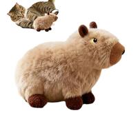 Capybara Plush Toy - 15x13x5cm Soft Squeaky Dog Toy, Interactive Chew Toys | Teething Support With Crinkle Sounds For Small Medium Large Breed Puppy Teeth Cleaning Cognitive Training Keep Busy