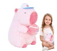 Capybara Plush Toy - Figura de harina Divertida en Uniforme Deportivo, Animal Coleccionable | Cuddle Buddy, Novedad única para Adolescentes, Sala Decorativa de Peluche, cojín de compañía