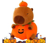 Capybara Plush Toy - Spooky Cartoon Animal Boll, Novelty Home Decoration Plush | Adorable figura acolchada mimosa de temática Halloween, acogedora compañera para dormitorios, salones, niños, Temp