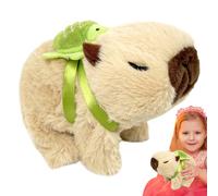 Capybara Plush - Turtle Backpack Toy, Electric Walking Plush | Stuffed Animal for Girls Boys 3+ Years, Interactive Electric Capybara Toy for Kids Play