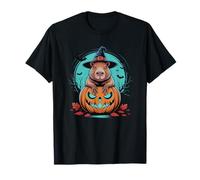 Capybara Pumpkin Fall Season Spooky Outfit Camiseta