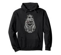 Capybara Queen Zipping Cocktail Fun Royal Day Drinking Sudadera con Capucha