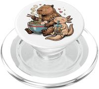 Capybara Ramen Axolotl Boba Kawaii Animales Monos PopSockets PopGrip para MagSafe
