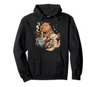 Capybara Ramen Axolotl Boba Kawaii Animales Monos Sudadera con Capucha