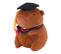 Capybara Relleno, Capybara Plush - Posgrado De 9 Pulgadas De Peluche Toy, Linda Almohada con Sombrero Graduación, Decoración del Hogar del Uniforme para La Graduación