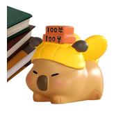 Capybara Resin Figurine - Miniature Animal Garden Accessory, 1.18x1.18x1.97 Inches Cute Tiny Desk Capybara, Detailed Crafting, Collectible Display, Decor Accent for Shelves, Fairy Garden Scenes