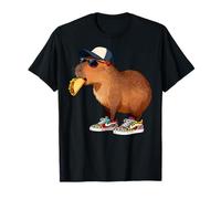 Capybara Rodents Kids Eating Taco Funny Capybaras Camiseta