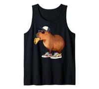 Capybara Rodents Kids Eating Taco Funny Capybaras Camiseta sin Mangas