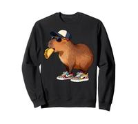 Capybara Rodents Kids Eating Taco Funny Capybaras Sudadera