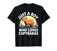 Capybara Rodents Kids Just A Boy Who Loves Capybaras Camiseta
