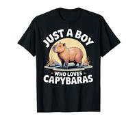 Capybara Rodents Kids Just A Boy Who Loves Capybaras Camiseta
