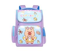 Capybara School Backpack - Cute Kids Bookbag, Waterproof Multi-Compartment Bag, Durable Lightweight Design | Practical For Girls, Boys, Kindergarten, Elementary School, Travel, Camping, Shopping Use